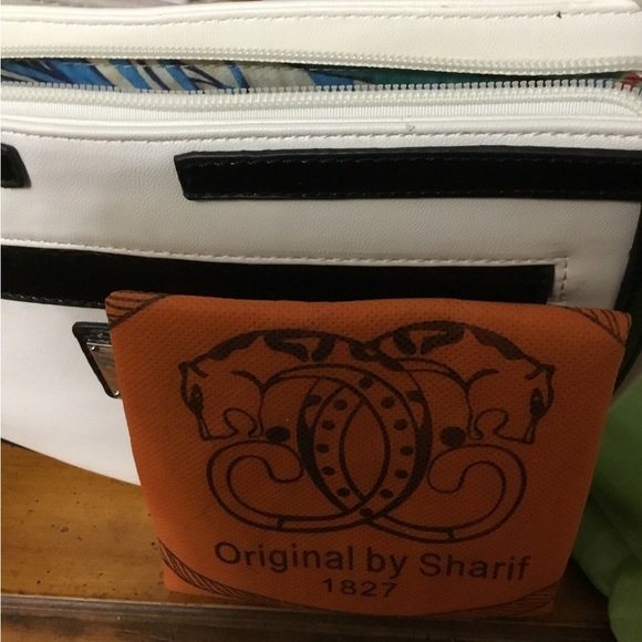 Original by Sharif 1827 White Leather Bag New with tags - Picture 10 of 11